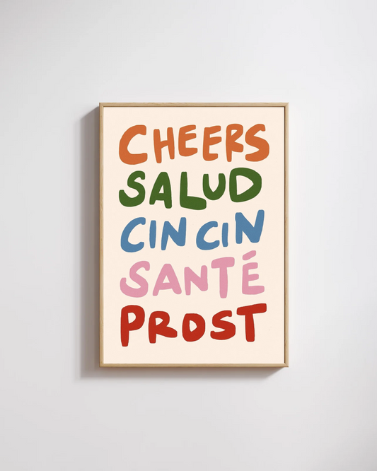 Cheers x5 Print