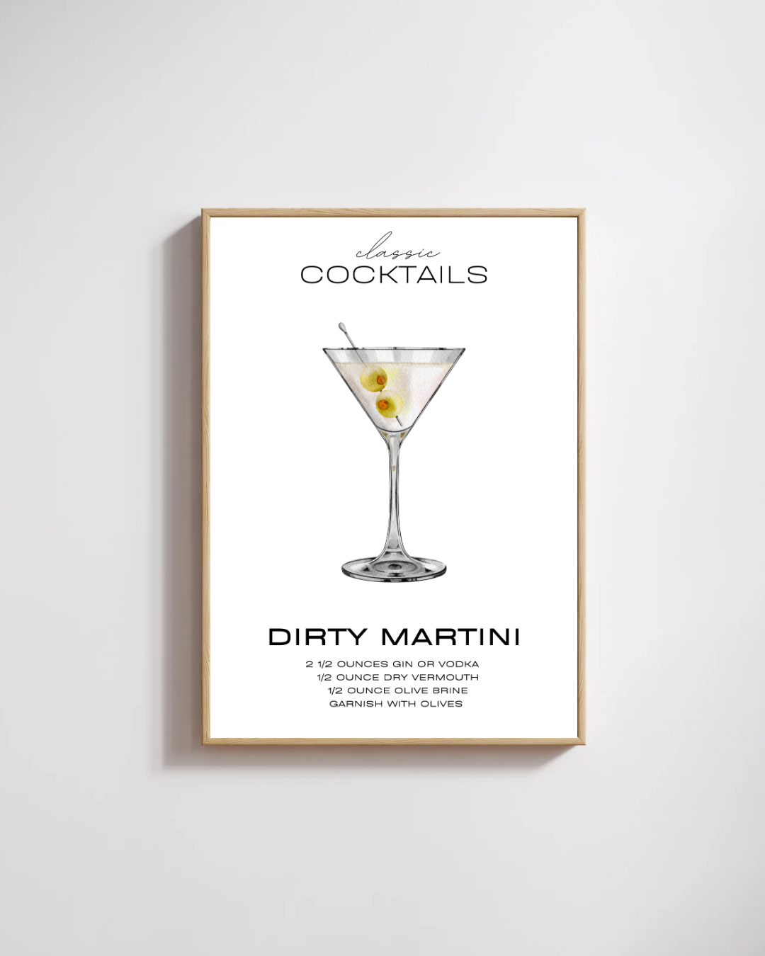 Dirty Martini Print