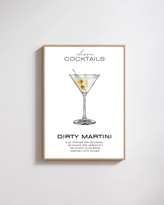 Dirty Martini Print