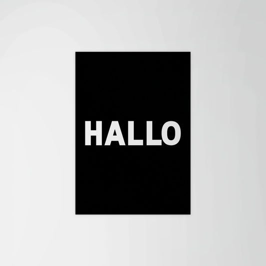 Hallo Greeting Print