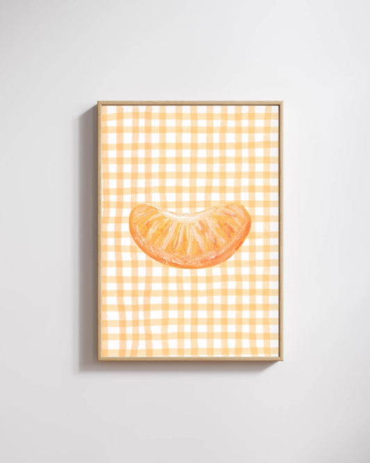 Checkered Naartjie Print