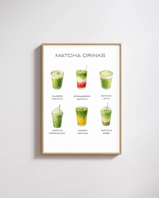 Matcha Drinks Print