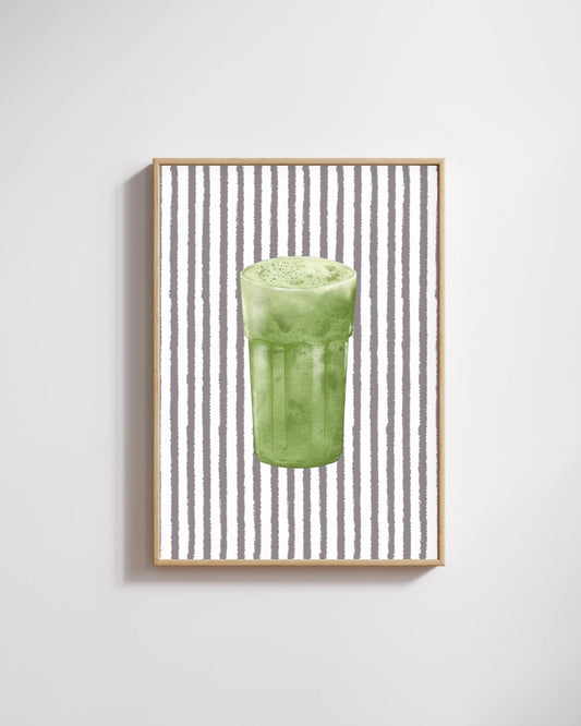 Striped Matcha Print