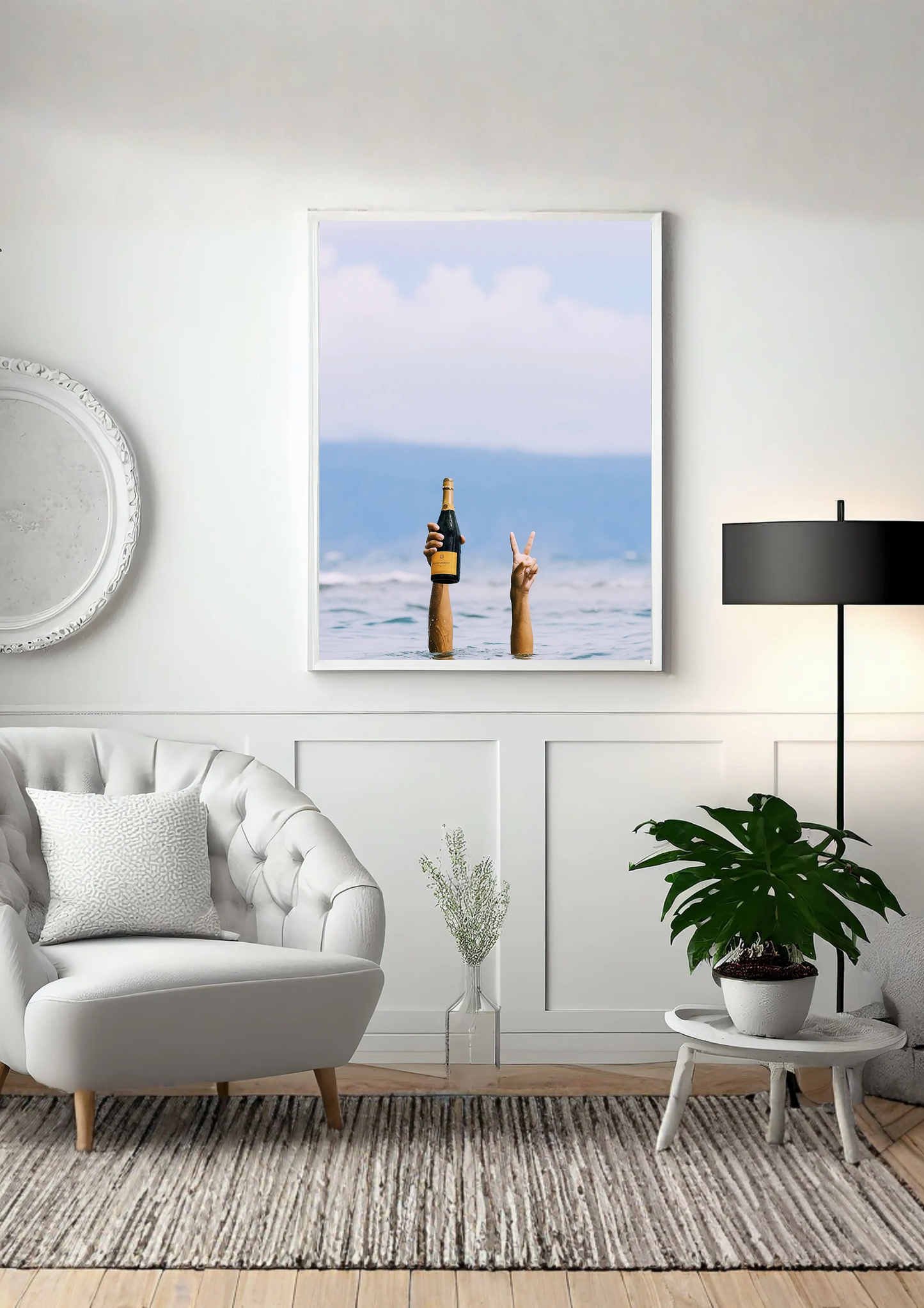 Champagne Peace Print