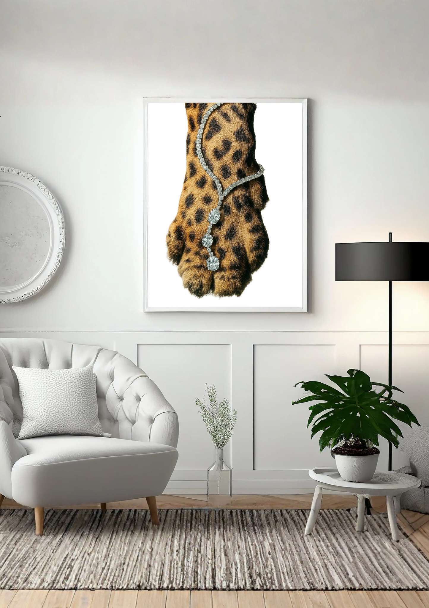 Leopard and Jewellery Print