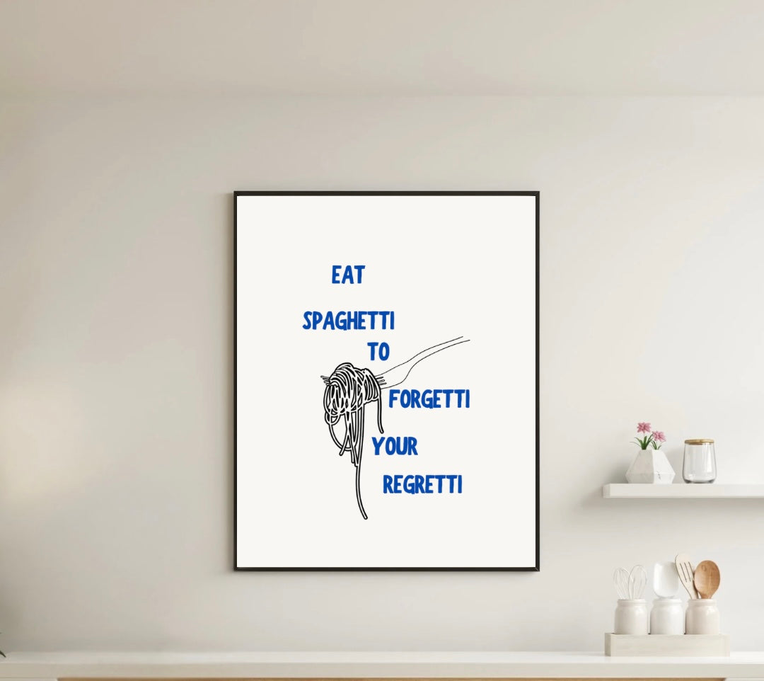 Spaghetti Regretti Print
