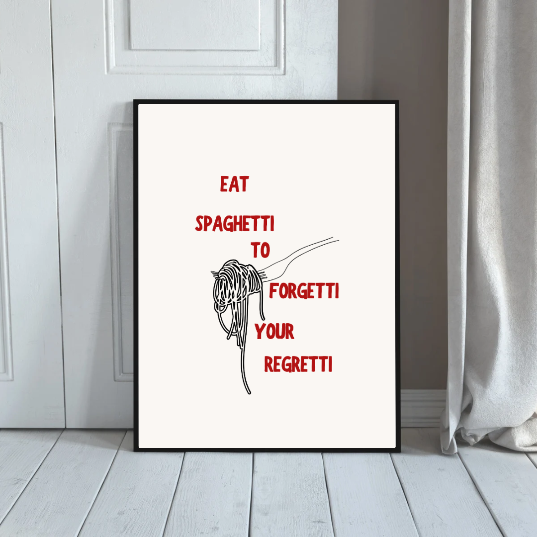 Spaghetti Regretti Print