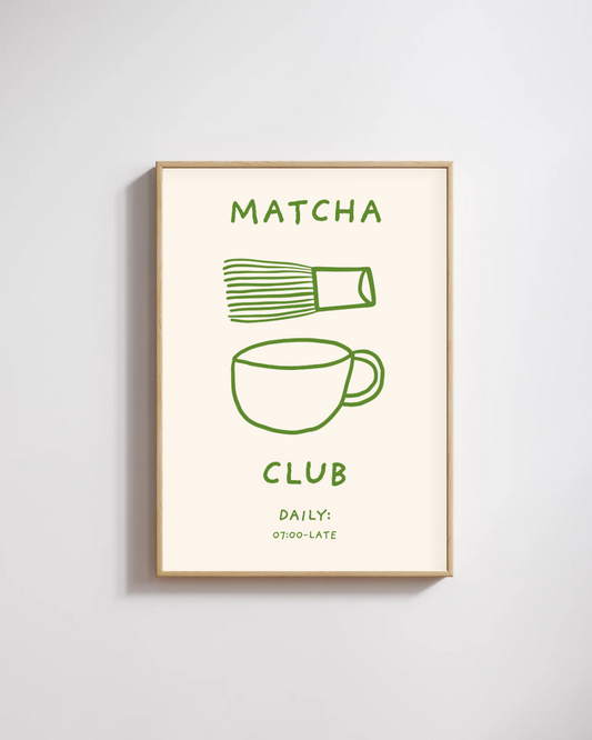 Matcha Club Print