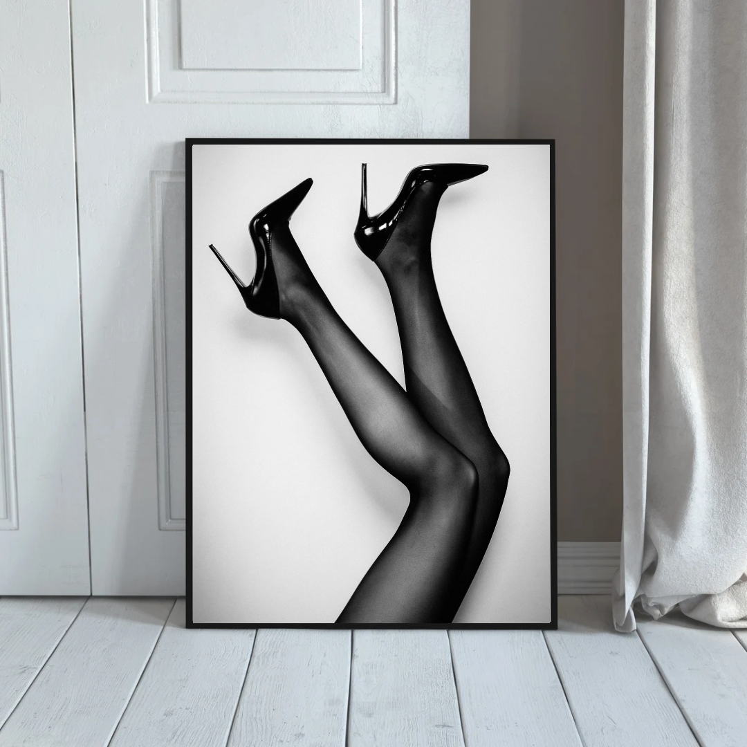 Stiletto and Stockings Print