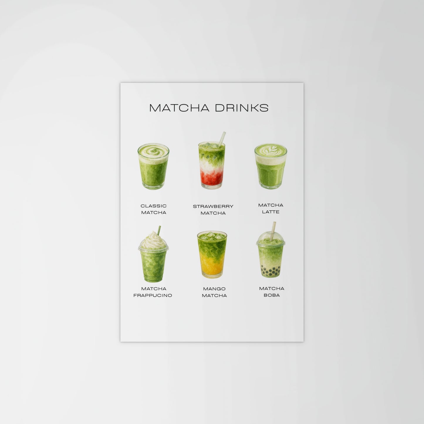 Matcha Drinks Print