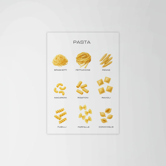 Pasta Shapes Print