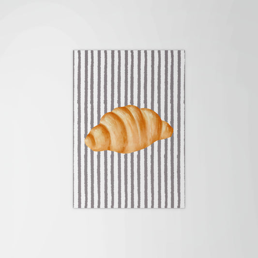 Striped Croissant Print