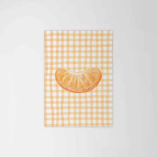 Checkered Naartjie Print