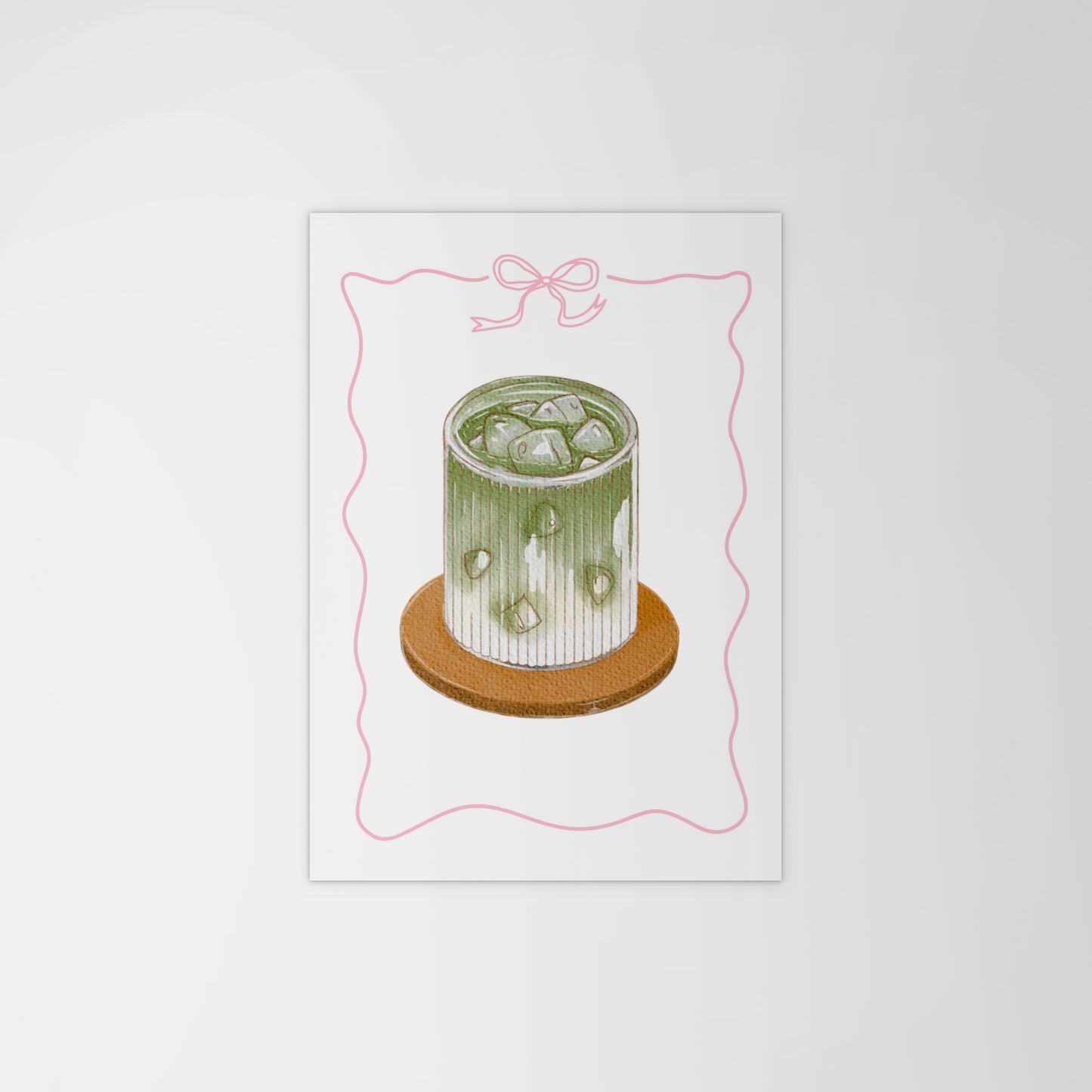 Bow Matcha Print