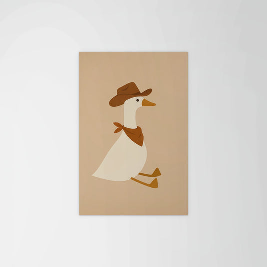 Cowboy Duck Print