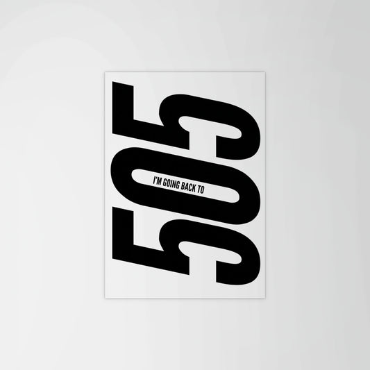 505 Lyric Print