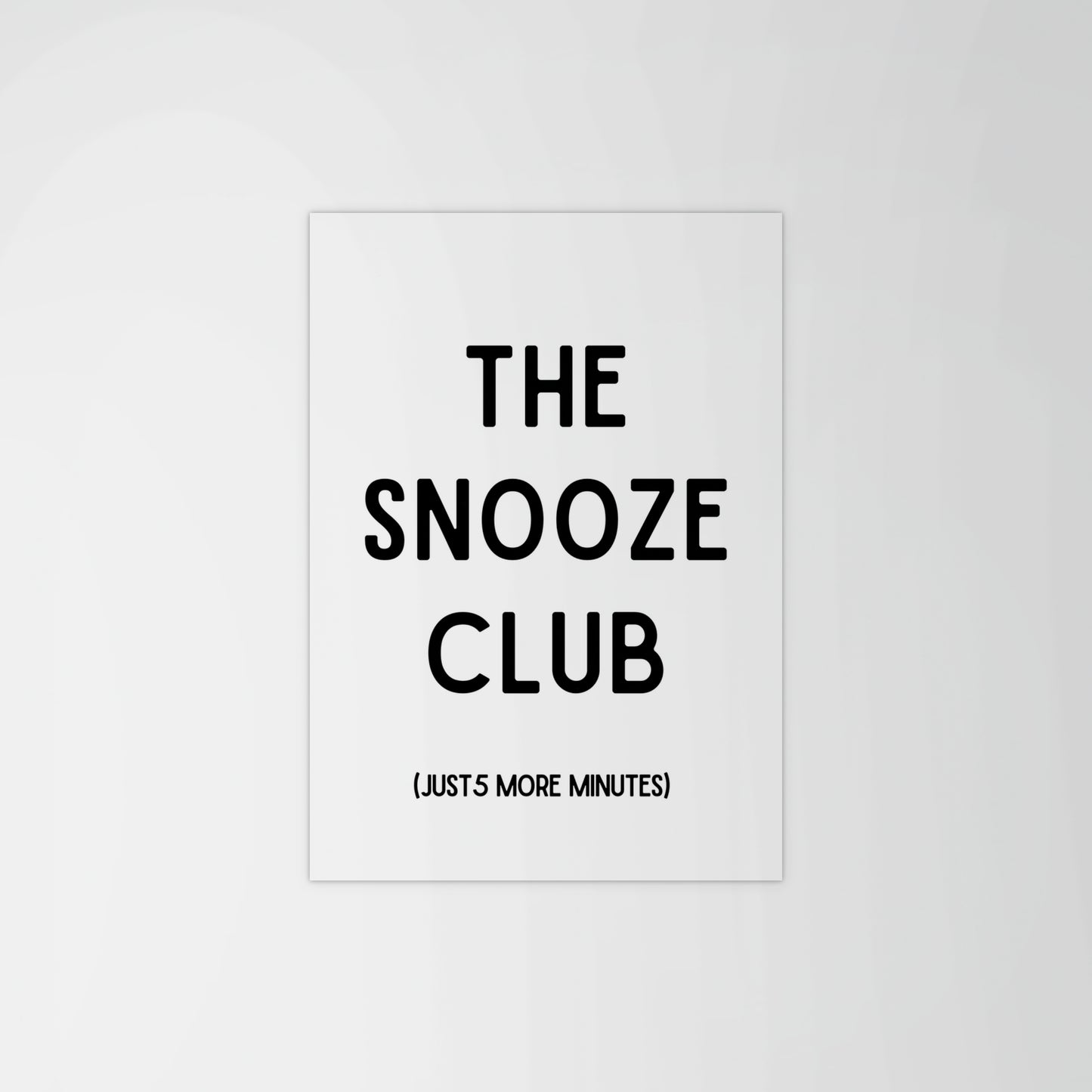 The Snooze Club Print