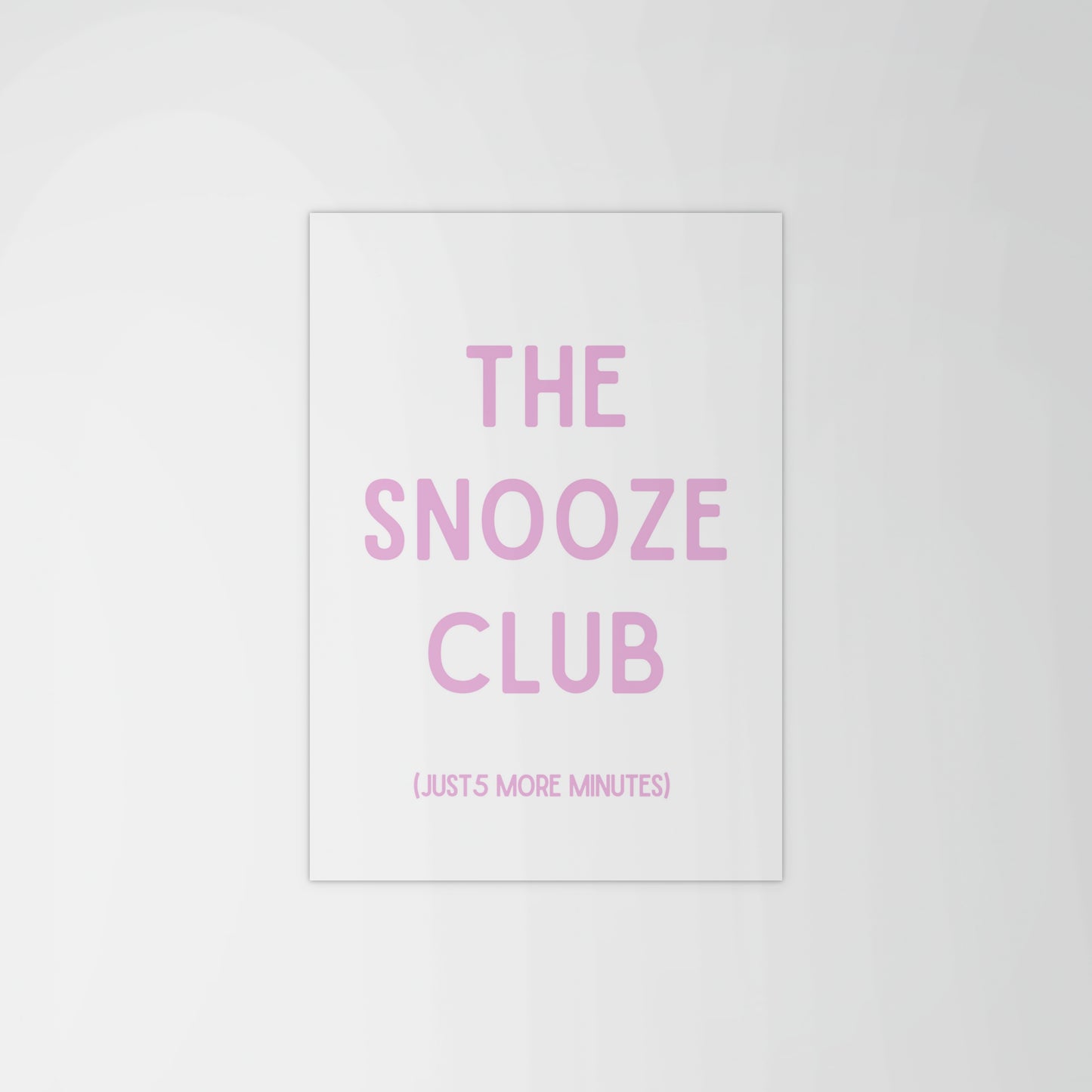 The Snooze Club Print