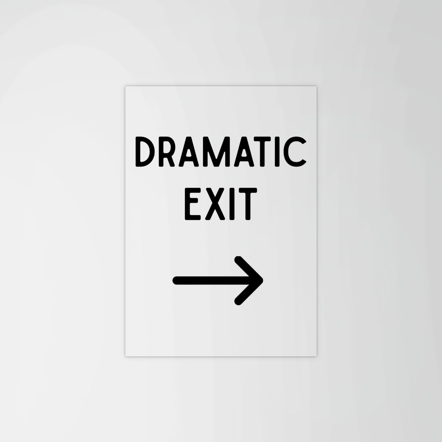 Dramatic Exit Portrait Print