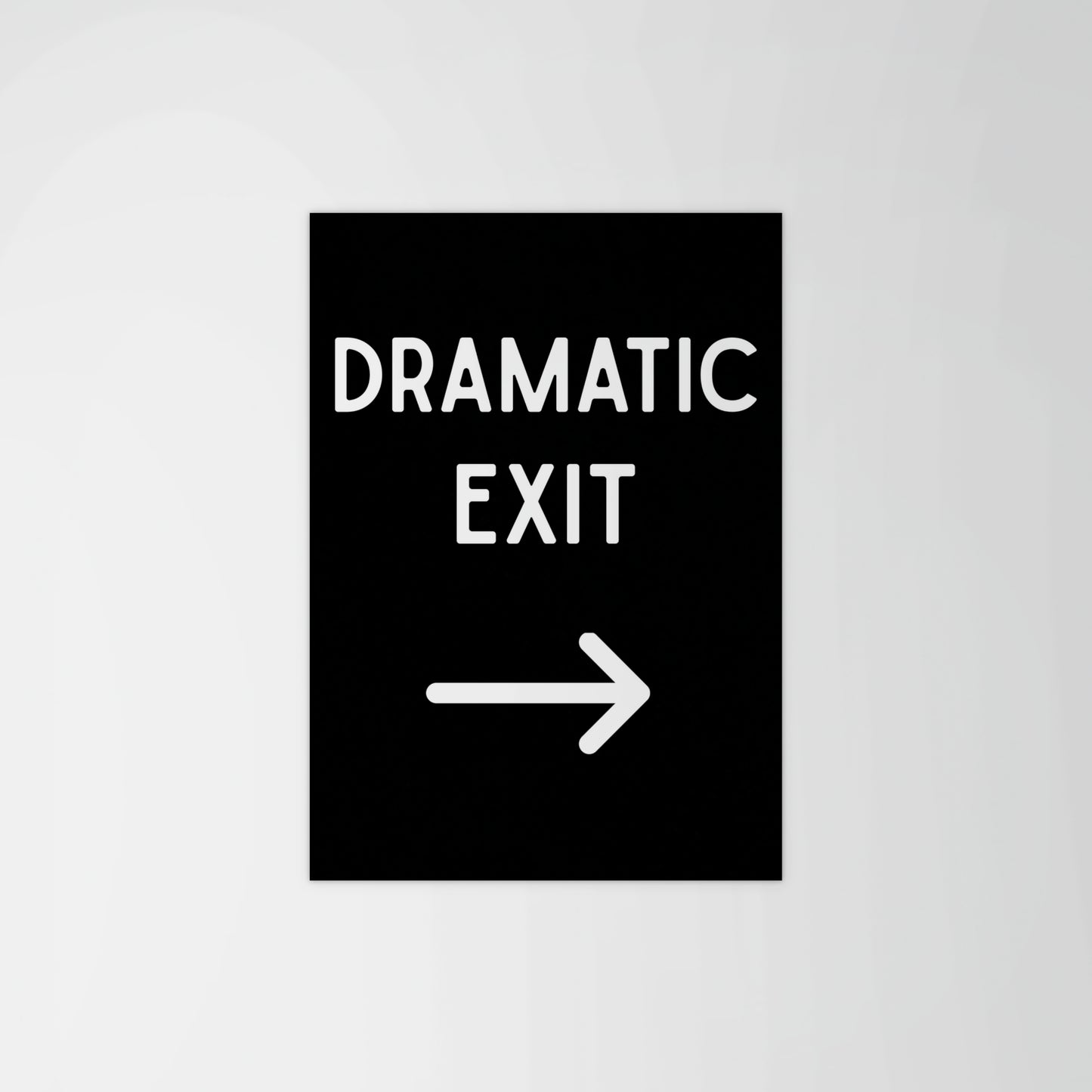 Dramatic Exit Portrait Print