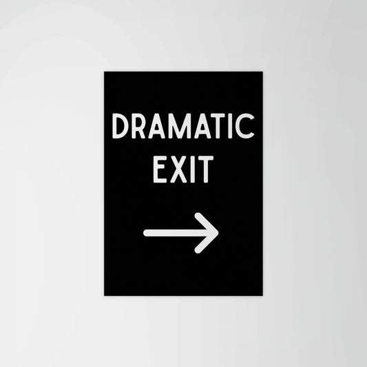 Dramatic Exit Portrait Print