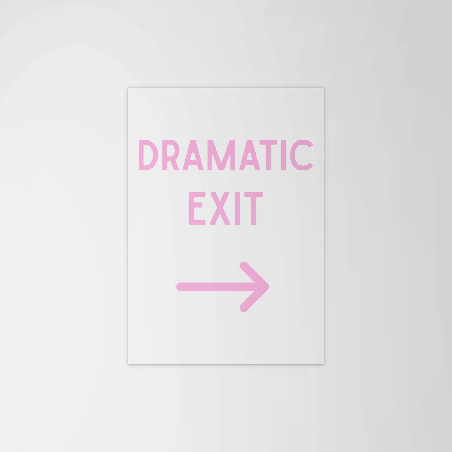 Dramatic Exit Portrait Print