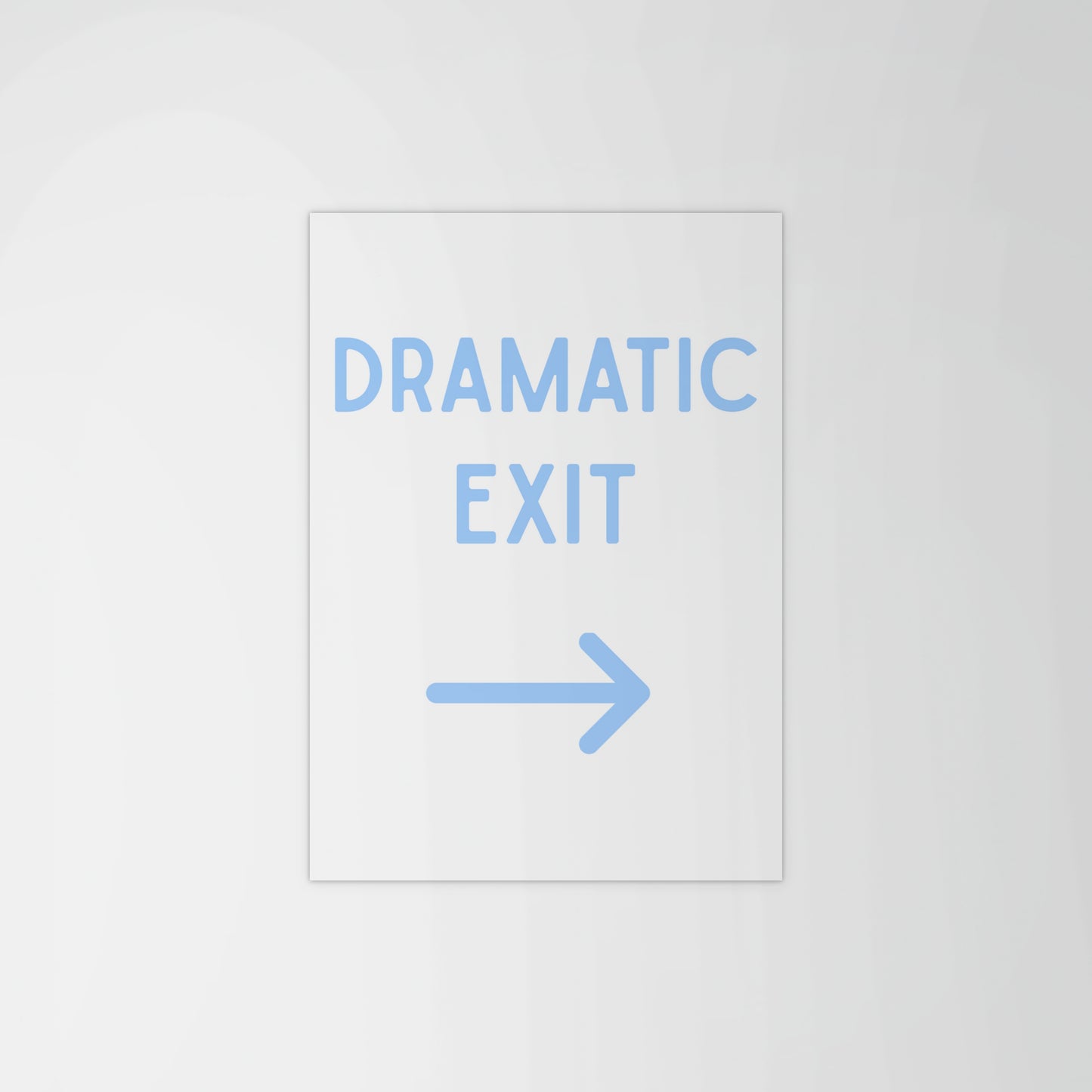 Dramatic Exit Portrait Print