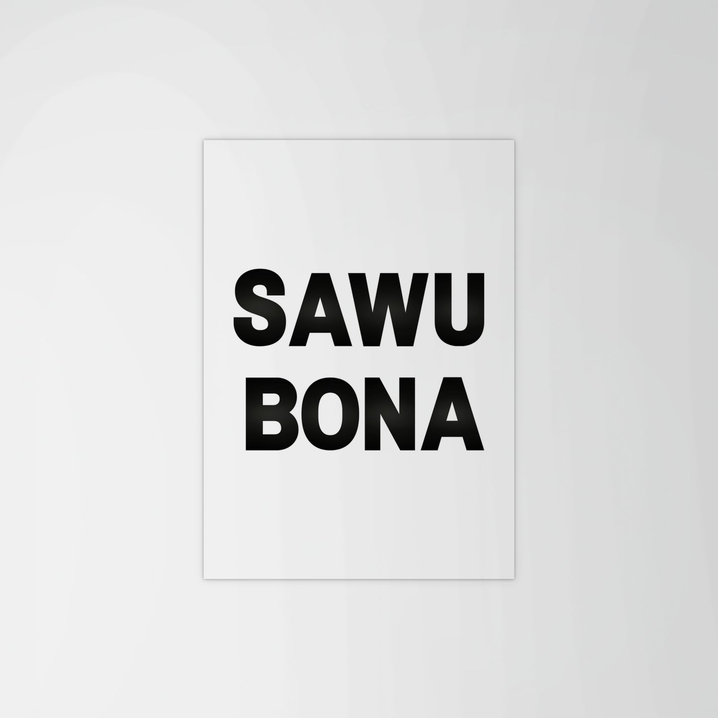 Sawubona Greeting Print