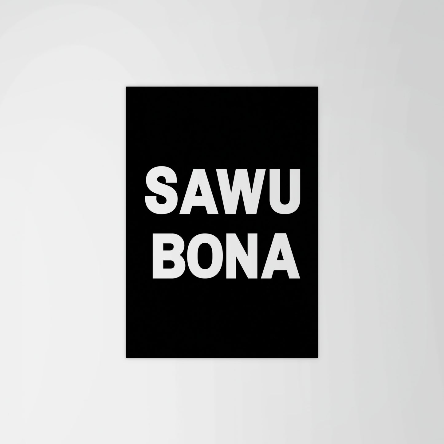 Sawubona Greeting Print