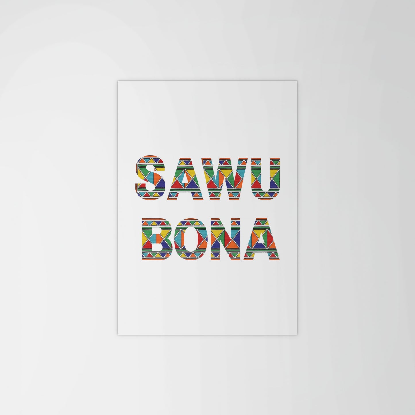 Sawubona Greeting Print