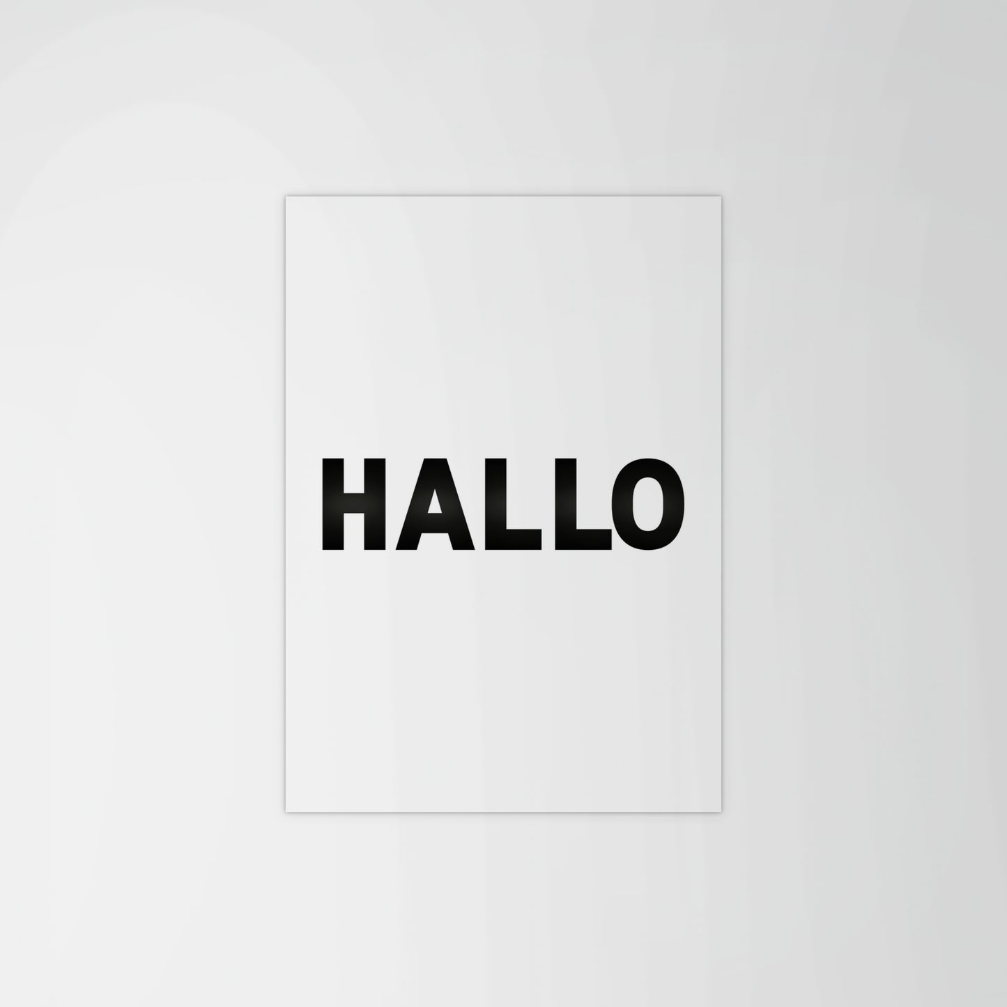 Hallo Greeting Print