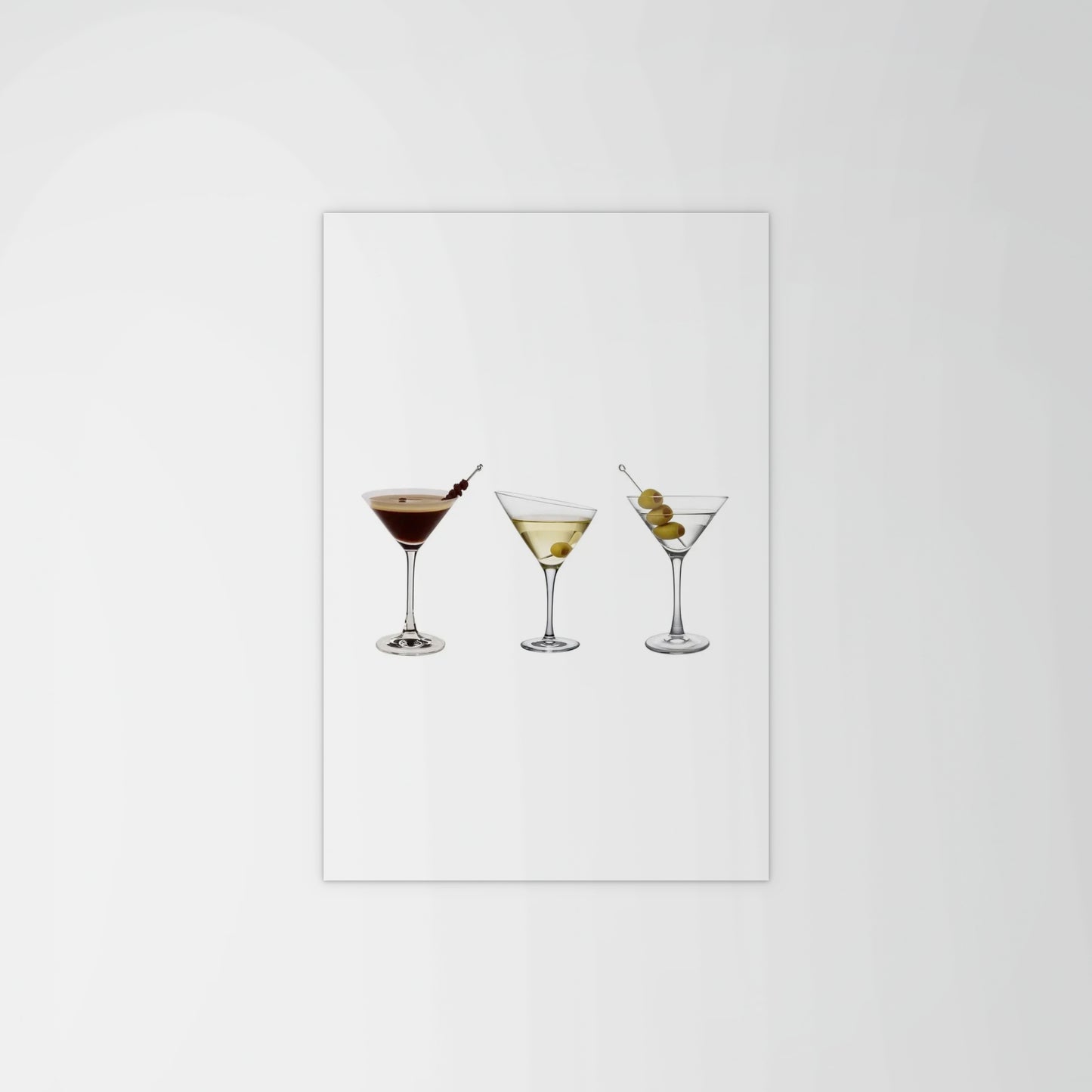 Three Cocktails Print