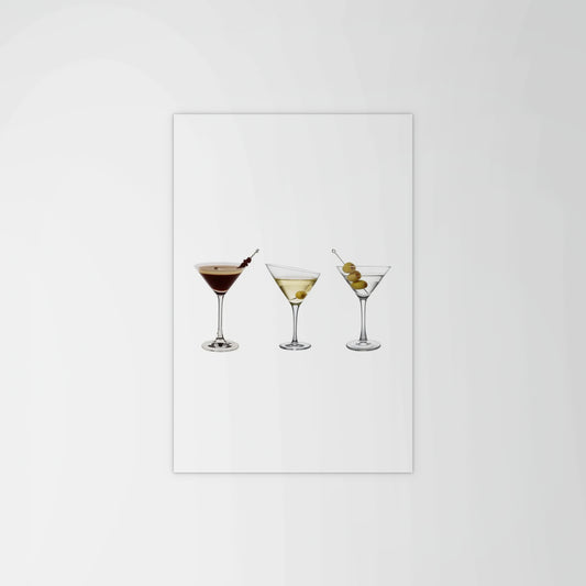 Three Cocktails Print