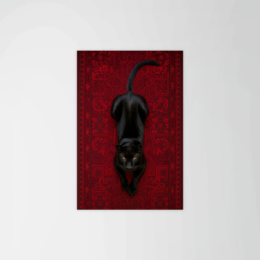Panther On Carpet Print