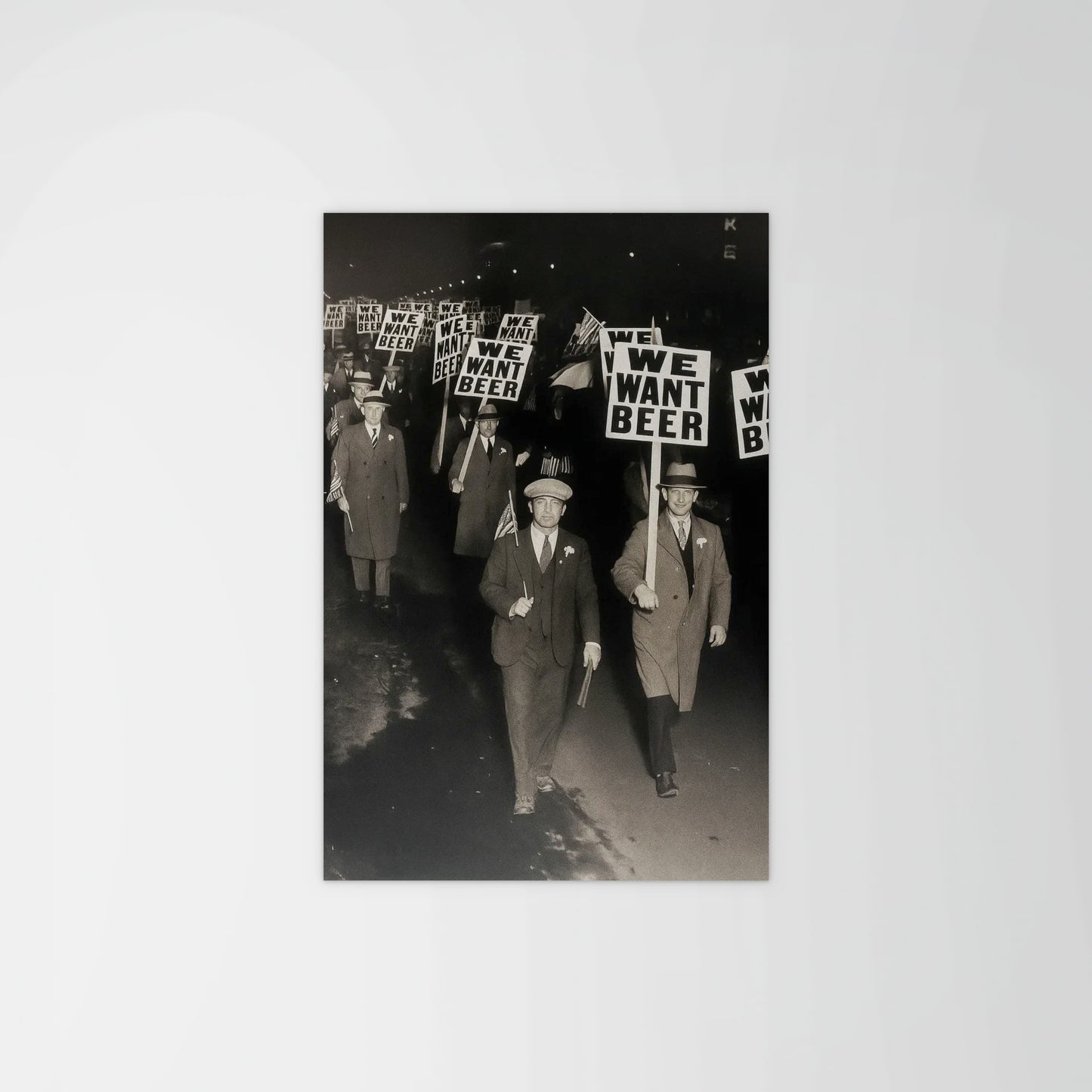 We Want Beer Protest Print