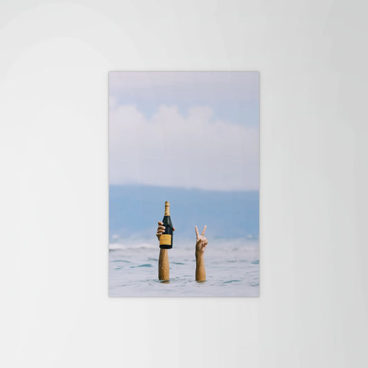 Champagne Peace Print