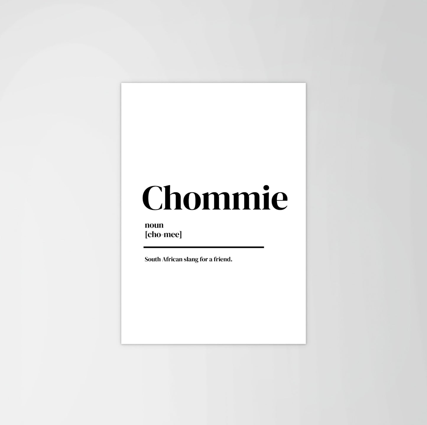 Chommie Print