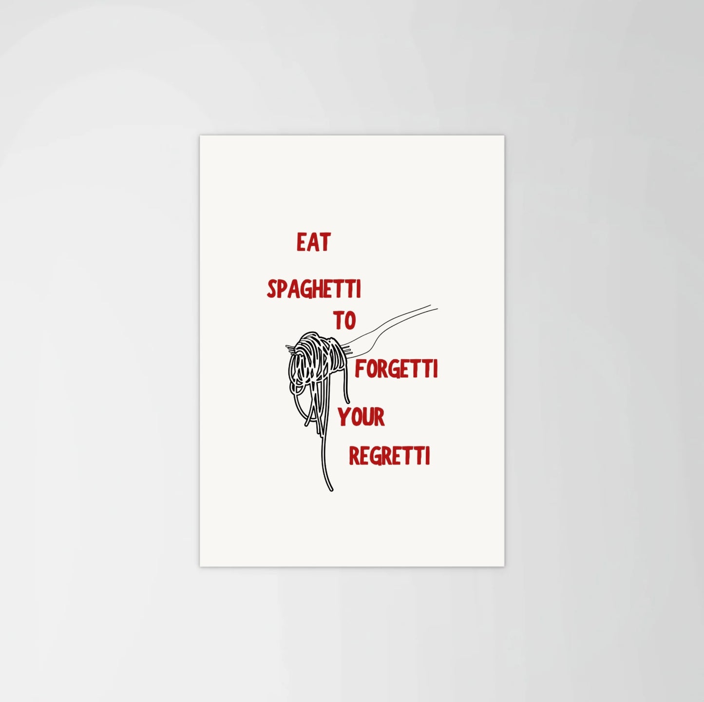 Spaghetti Regretti Print