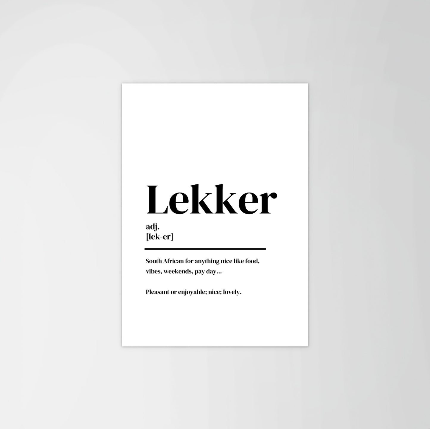 Lekker Print