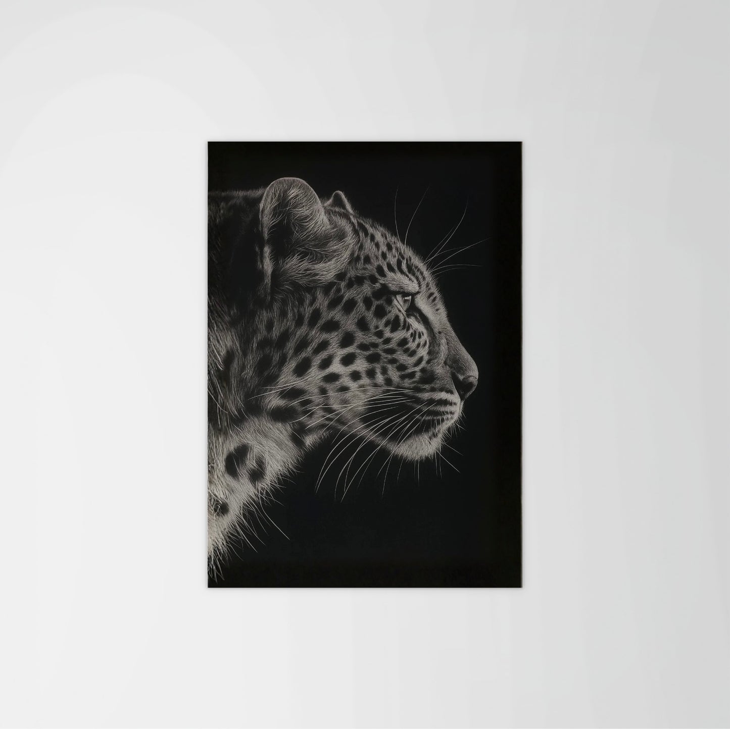 Leopard Side Profile Print