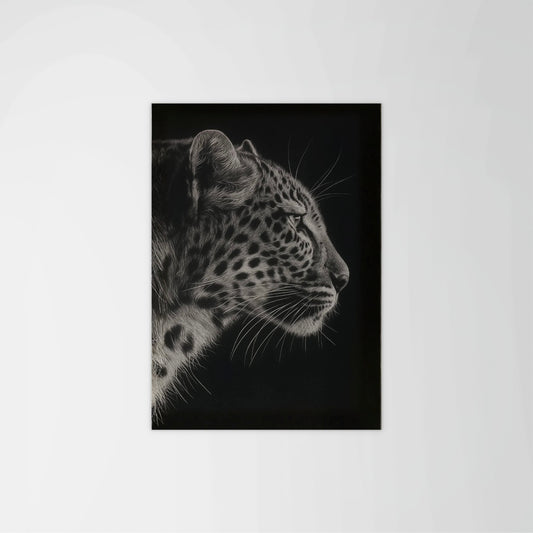 Leopard Side Profile Print