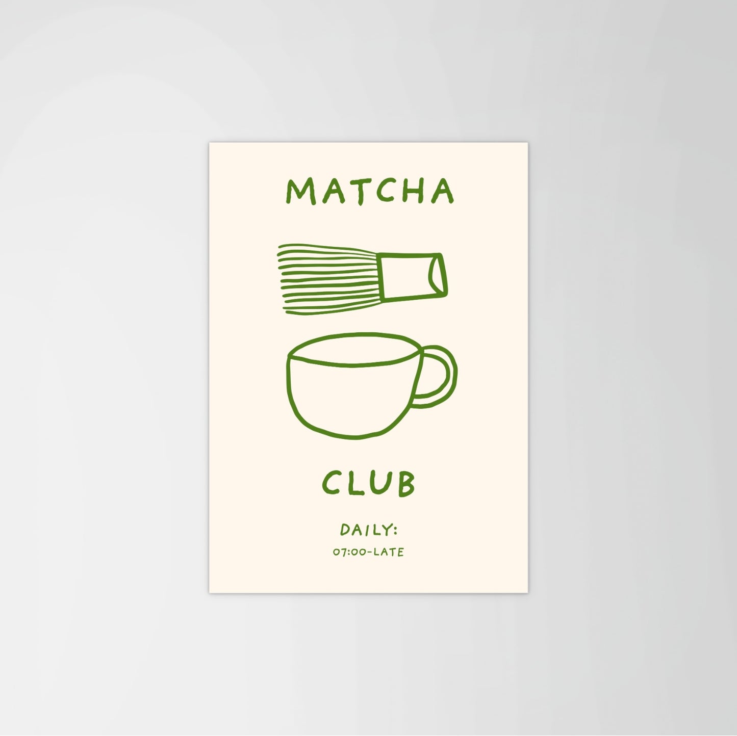 Matcha Club Print