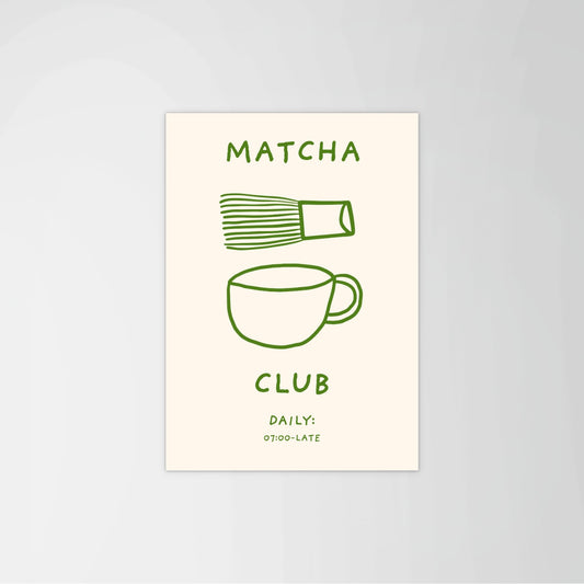 Matcha Club Print