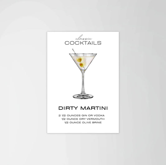 Dirty Martini Print