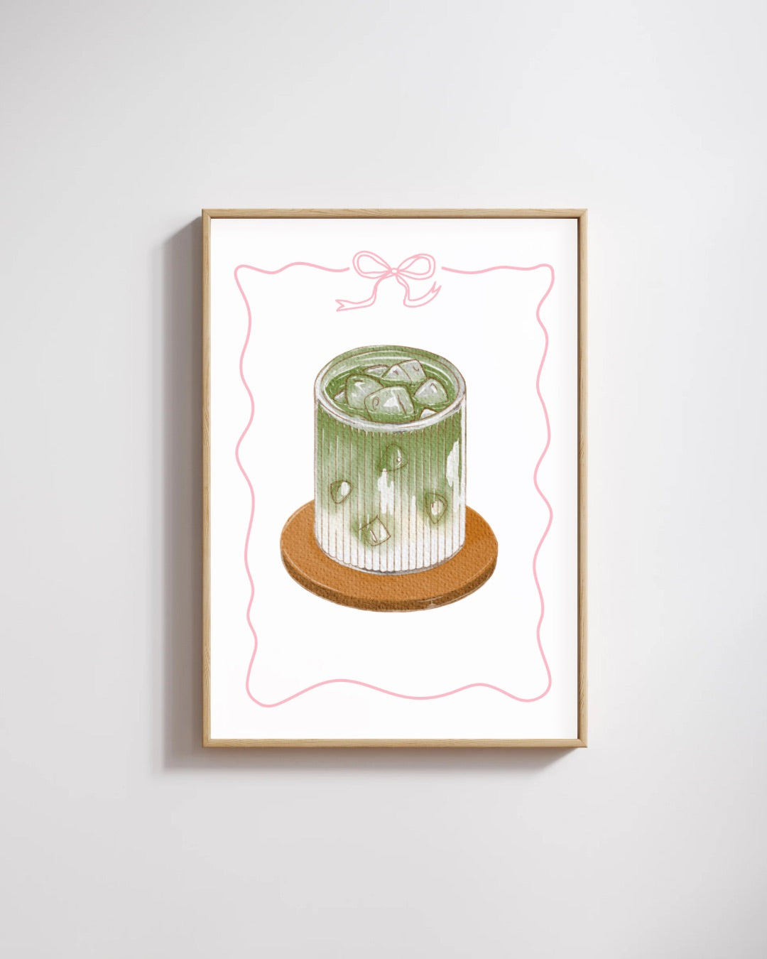 Bow Matcha Print