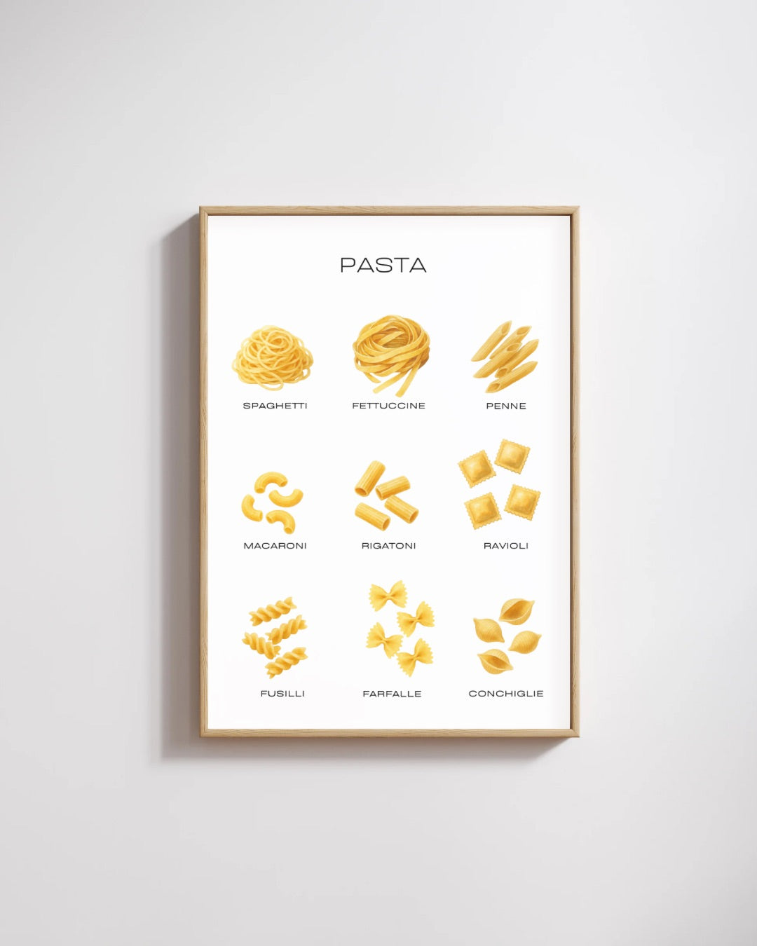 Pasta Shapes Print