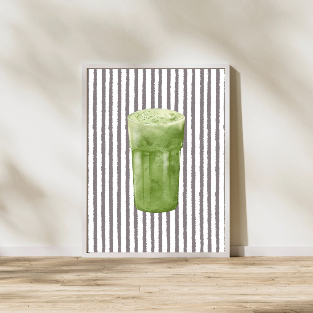 Striped Matcha Print
