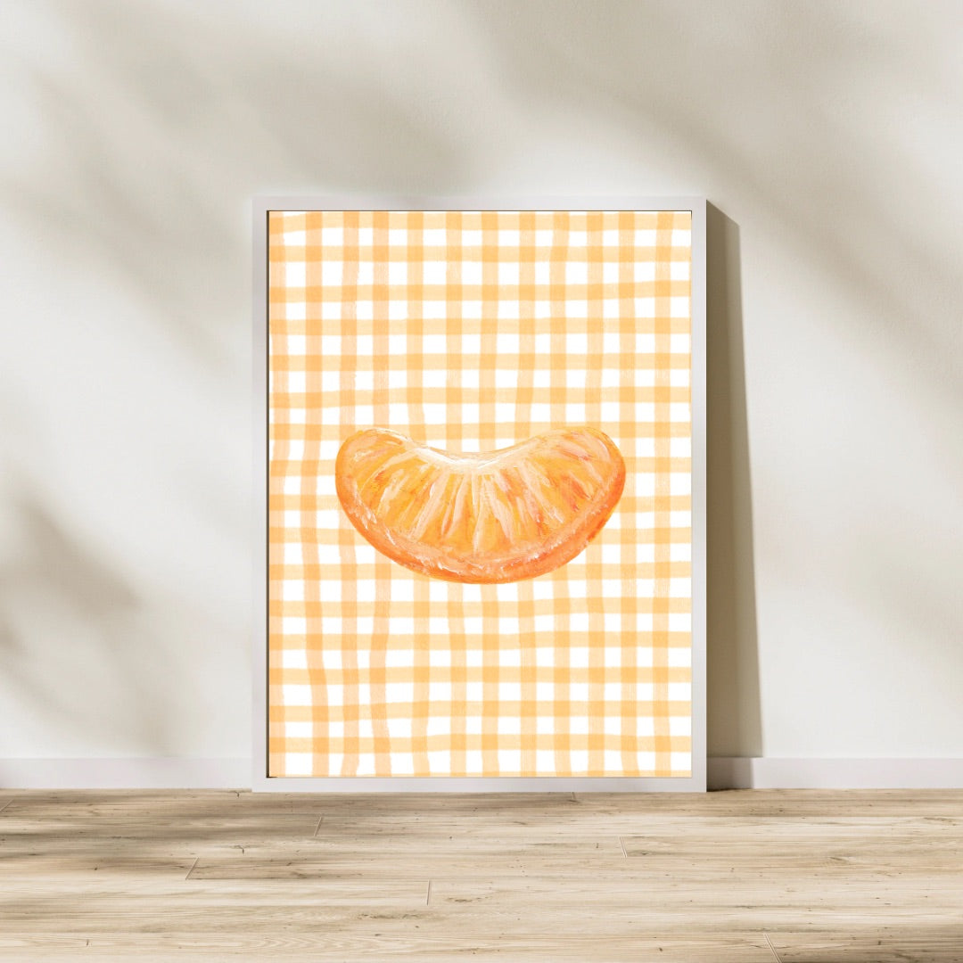 Checkered Naartjie Print