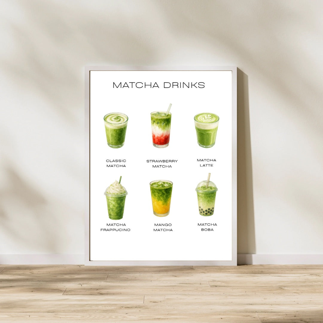 Matcha Drinks Print