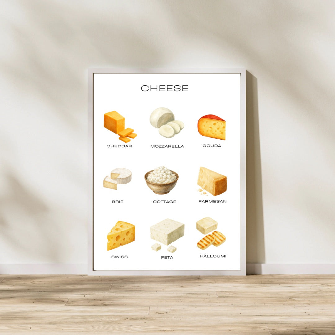 Cheese Types Print